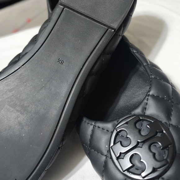 Tory Burch Black Quilted Flats - Picture 3 of 3
